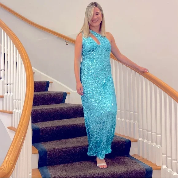 SHEIN | Dresses | Shein Sequin Blue Dress | Poshmark SHEIN | Dresses | Shein Sequin Blue Dress | Poshmark